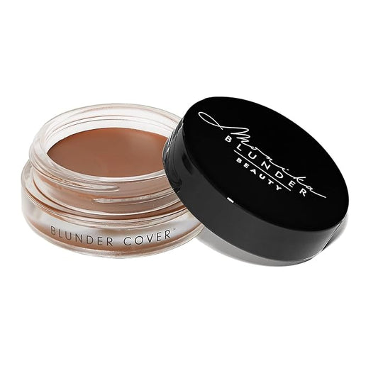 Monika Blunder Beauty - Blunder Cover Foundation Concealer - Shade: 7.5 - Sieben.5 - Deep, Warm Golden Undertones - Clean Beauty, All-In-One, Cruelty-Free, Vegan - 0.62 oz