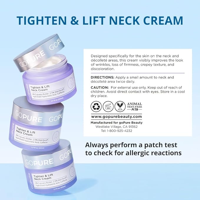 goPure Tighten and Lift Neck Cream- Clinically Tested