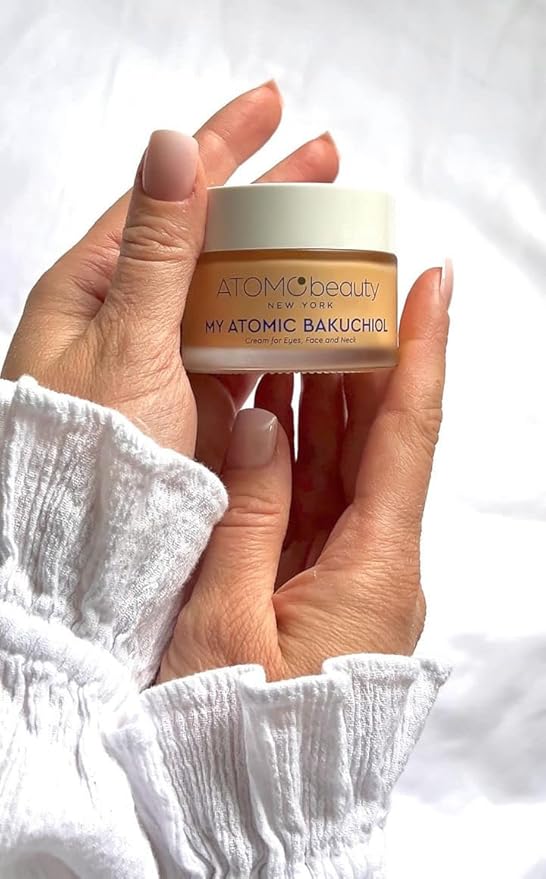 MY ATOMIC BAKUCHIOL Cream for Eyes, Face and Neck – Bakuchiol + Purified Quinoa Seed Polysaccharides | Anti-Aging, Lifting & Brightening | Retinol Alternative | Vegan & Dermatologically Tested – 45ml