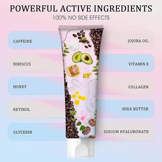 B Flat Belly Firming Cream - Moisturizing, Lifting, Firming for Stomach, Thighs and Butt, Body Lotion gift for Women and Men, 125 ML +5 ML