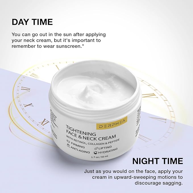 Neck Tightening Cream, Neck Firming Cream For Tightening and Firming, Fine lines, Loose & Sagging On Face, Decollete & Other Skin Areas - 1.7 OZ