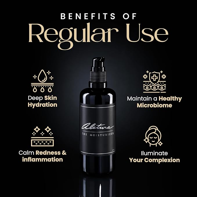 Alitura Naturals Face Moisturizer for Men & Women – 50ml Daily Hydrating Cream with Aloe Vera, Bee Propolis, Sea Buckthorn, & Honey – Anti-Aging, Soothing, Non-GMO, USA Made