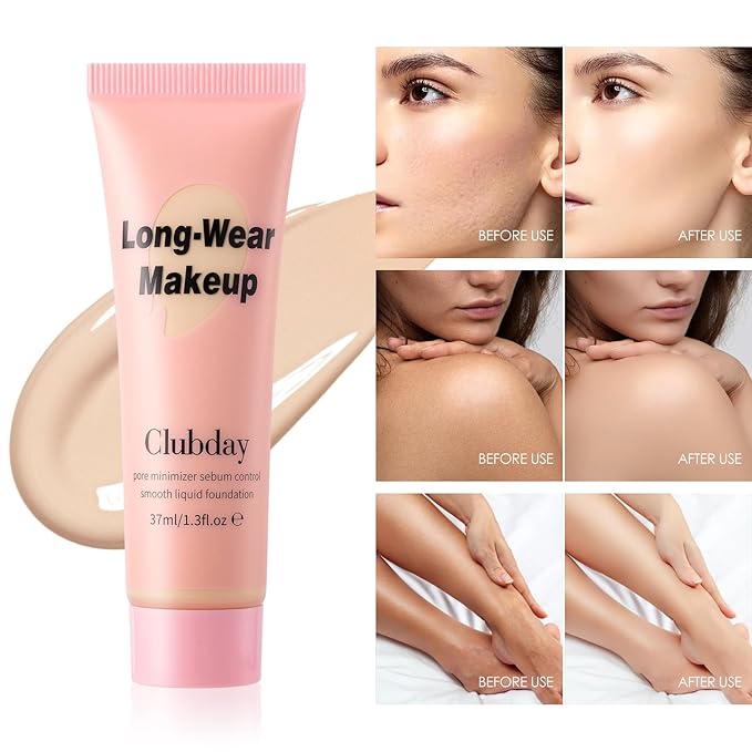 Liquid Foundation Full coverage Long-Lasting Buildable Weighless Foundation Cream Active Wear Color Stay Makeup-09