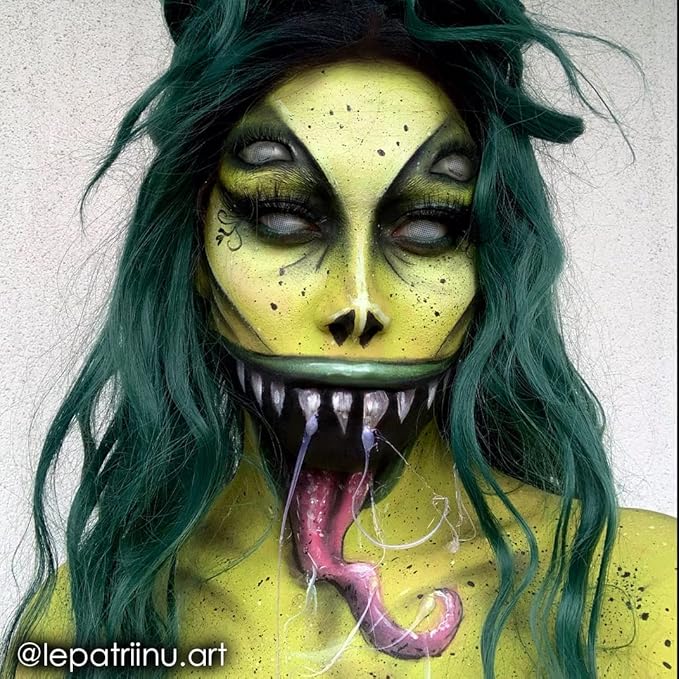 Mehron Makeup Paradise Makeup AQ Refill Size | Stage & Screen, Face & Body Painting, Beauty, Cosplay, and Halloween | Water Activated Face Paint, Body Paint, Cosplay Makeup .25 oz (7 ml) (Lime)