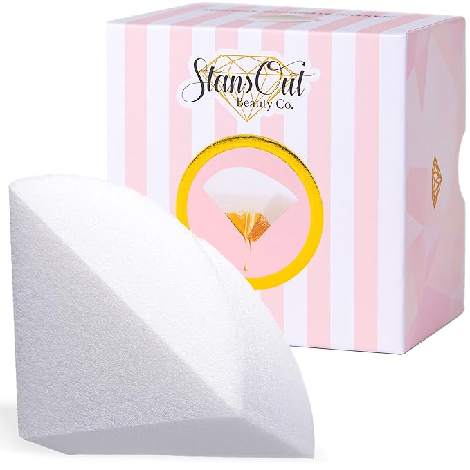 StansOut Memory Foam Makeup Sponge – No-Water-Needed Blender for Liquid, Cream & Powder Foundation – Airbrush Finish, Flawless Application