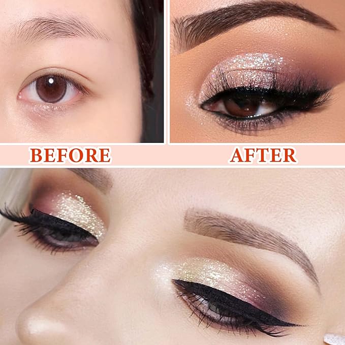 12 Color Naked Eyeshadow Palette,Pearly Earth Color Eyeshadow,Natural Shimmer Eyeshadow Palette,Professional Waterproof and Smudge Proof Eye Shadow Palette Kit,Eye Makeup Set for Women（B）