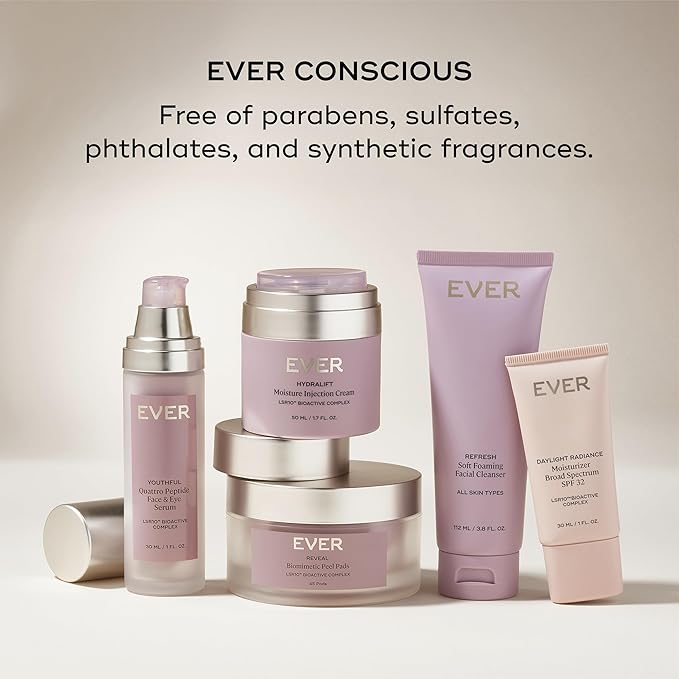 EVER Rich Face Moisturizer (Dry Skin)- Overnight Renewal Facial Lotion, Instant Face Lift Cream, Smooths Lines and Wrinkles, Restores Skin Elasticity, Packed with Urea, Squalane, and Vitamins