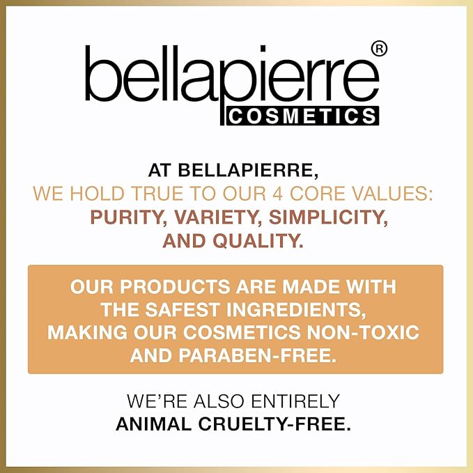bellapierre Mineral Foundation SPF 15 - Loose Powder Foundation | Vegan & Cruelty Free Natural Makeup | Full Coverage Matte Finish | Hypoallergenic | Oil & Talc Free - 0.32 Oz - Mocha