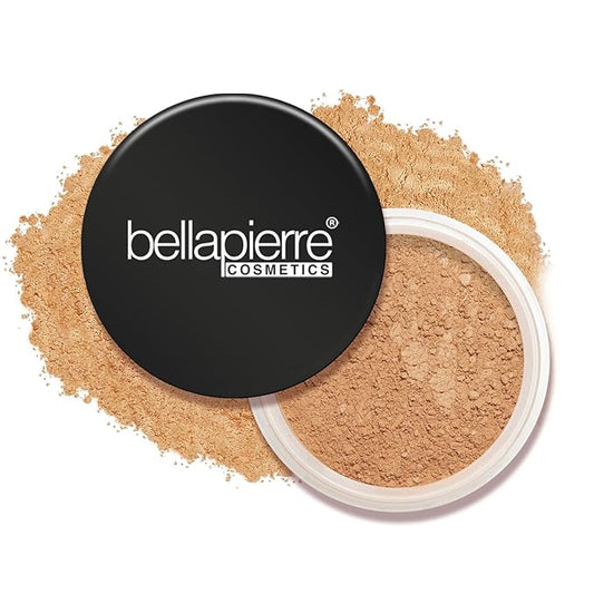 bellapierre Mineral Foundation SPF 15 - Loose Powder Foundation | Vegan & Cruelty Free Natural Makeup | Full Coverage Matte Finish | Hypoallergenic | Oil & Talc Free - 0.32 Oz - Maple