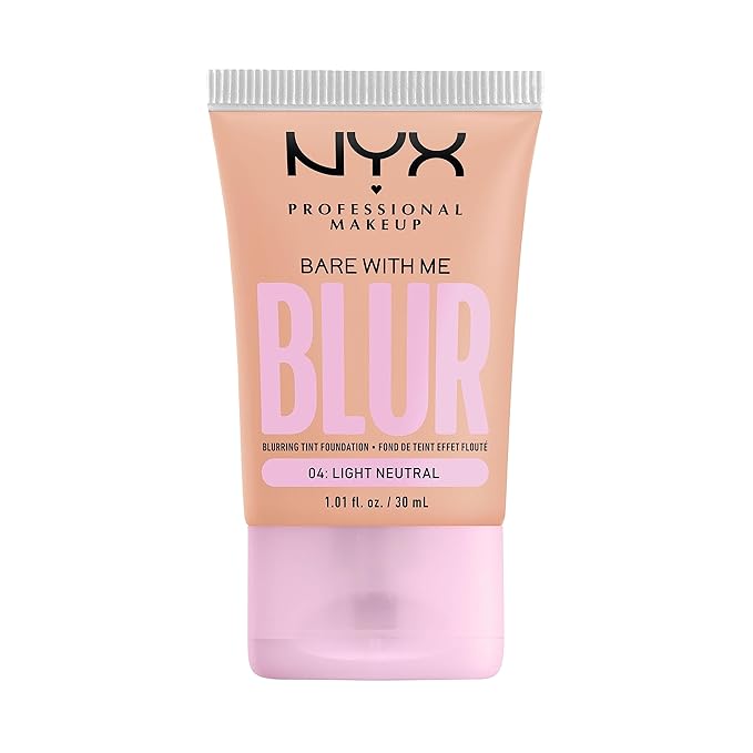 NYX PROFESSIONAL MAKEUP Bare With Me Blur Skin Tint Foundation Make Up with Matcha, Glycerin & Niacinamide - Light Neutral