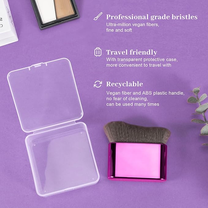 Self Tanner Brush for Body & Face - Kabuki Makeup Brush for Self-Tanner,Tanning Mousse,Foundation & Bronzer | Streak-Free Application,Super Soft Bristles,Professional Tanning & Body Makeup Tool