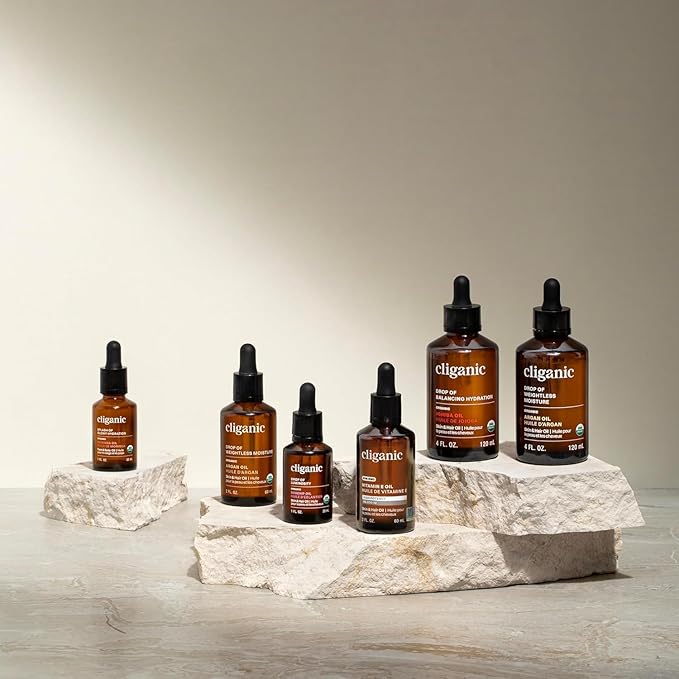 Cliganic Organic Rosehip Seed Oil for Face, 100% Pure | Natural Cold Pressed Unrefined Non-GMO | Carrier Oil for Skin, Hair & Nails (Packaging May Vary)