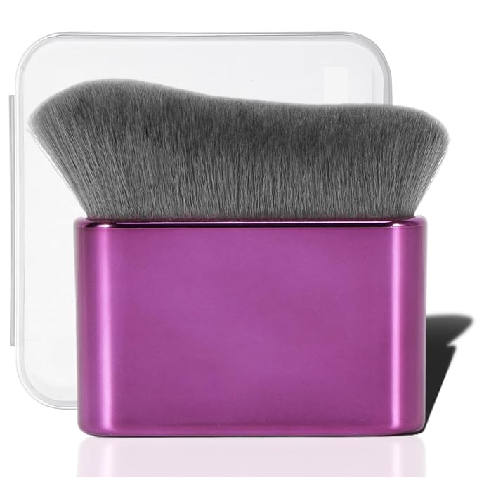 Self Tanner Brush for Body & Face - Kabuki Makeup Brush for Self-Tanner,Tanning Mousse,Foundation & Bronzer | Streak-Free Application,Super Soft Bristles,Professional Tanning & Body Makeup Tool