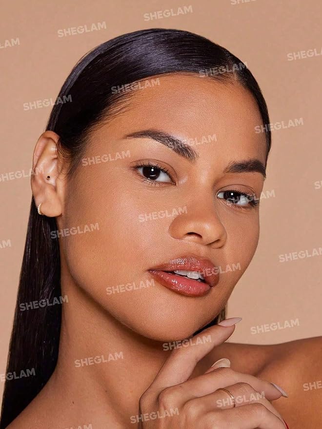 SHEGLAM SKin-Focus Full Coverage Powder Foundation Oil-Control Lightweight Face Pressed Powder Makeup-Shell