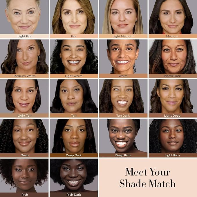 LUMINESS Silk Airbrush Spray Foundation 2-PC Kit - Foundation & Dual-Sided Angled Makeup Brush - Buildable Coverage, Anti-Aging Formula, Humidity Resistant, Hydrates & Moisturizes, Warm