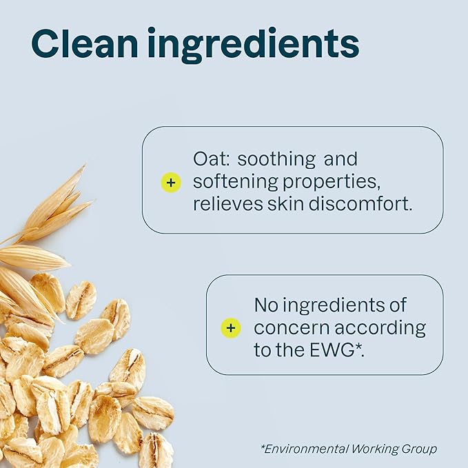 ATTITUDE Body Cream for Sensitive Skin with Oat, EWG Verified, Dermatologically Tested, Vegan, Extra Gentle, Unscented, 8 Fl Oz