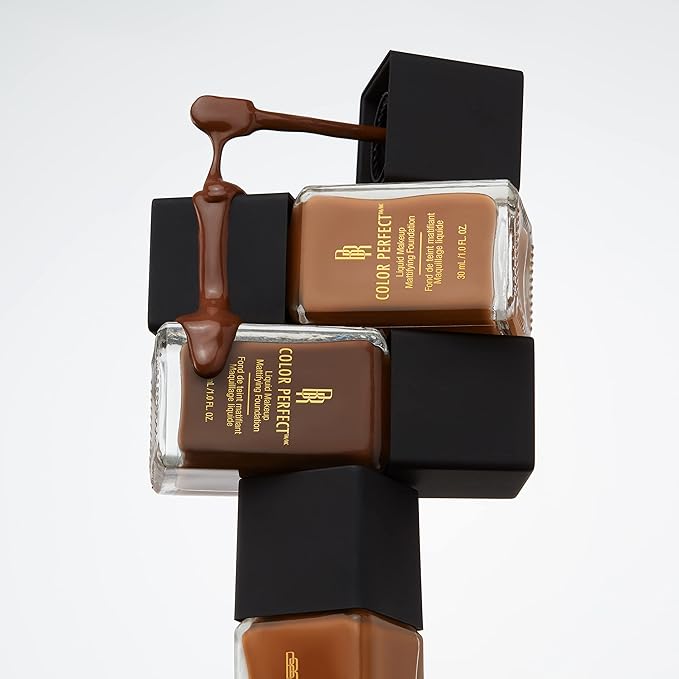 Black Radiance Color Perfect Liquid Full Coverage Foundation Makeup, Allspice, 1 Ounce