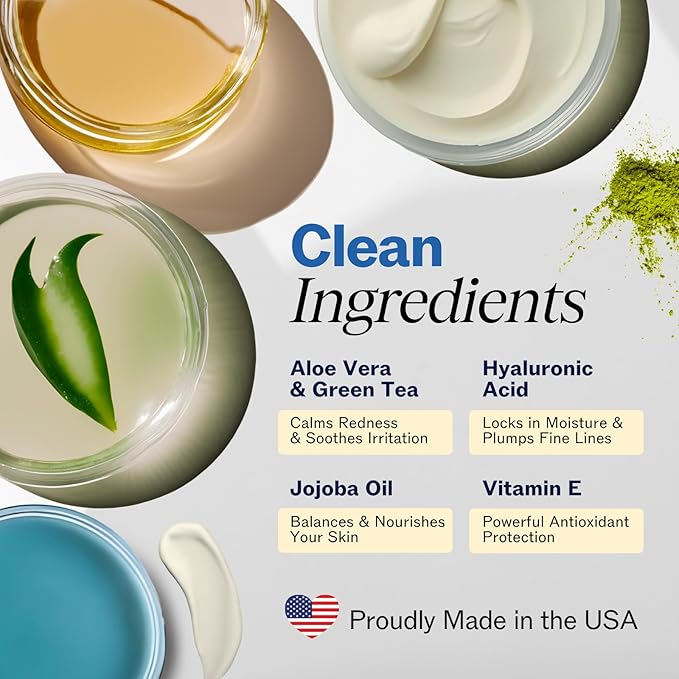 LilyAna Naturals Retinol Cream - Anti-Aging Moisturizer for Face & Neck, Made in USA, Wrinkle Reduction - 1.7oz, 2 Pack