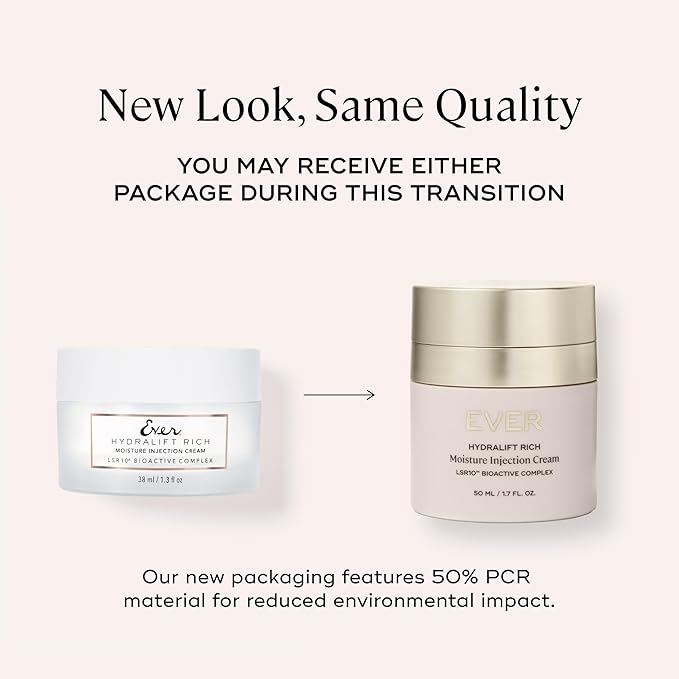 EVER Rich Face Moisturizer (Dry Skin)- Overnight Renewal Facial Lotion, Instant Face Lift Cream, Smooths Lines and Wrinkles, Restores Skin Elasticity, Packed with Urea, Squalane, and Vitamins