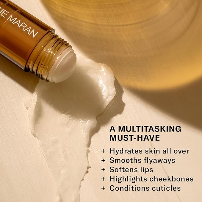 Josie Maran Argan Oil Moisture Stick - Travel Size Under Eye Balm & Face Balm to Restore Skin with Antioxidants & Essential Fatty Acids for a Healthy, Radiant Glow - Vegan & Cruelty-Free (0.35 Oz)