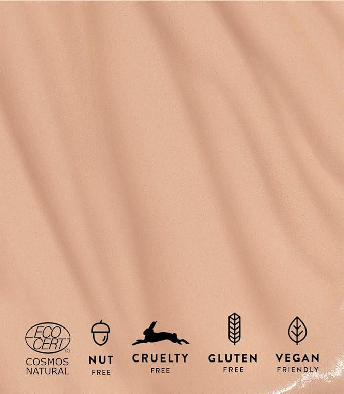 MÁDARA Organic Skincare | Skin Equal Soft Glow Foundation SPF15 ROSE IVORY 30-30ml, Mineral foundation with hyaluronic acid, Buildable medium coverage, Dewy foundation, Vegan, COSMOS certified