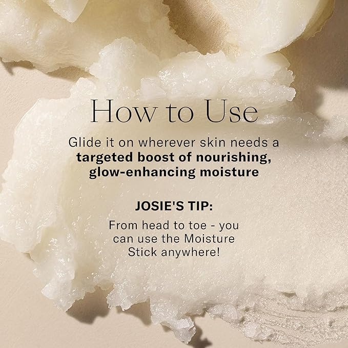 Josie Maran Argan Oil Moisture Stick - Travel Size Under Eye Balm & Face Balm to Restore Skin with Antioxidants & Essential Fatty Acids for a Healthy, Radiant Glow - Vegan & Cruelty-Free (0.35 Oz)