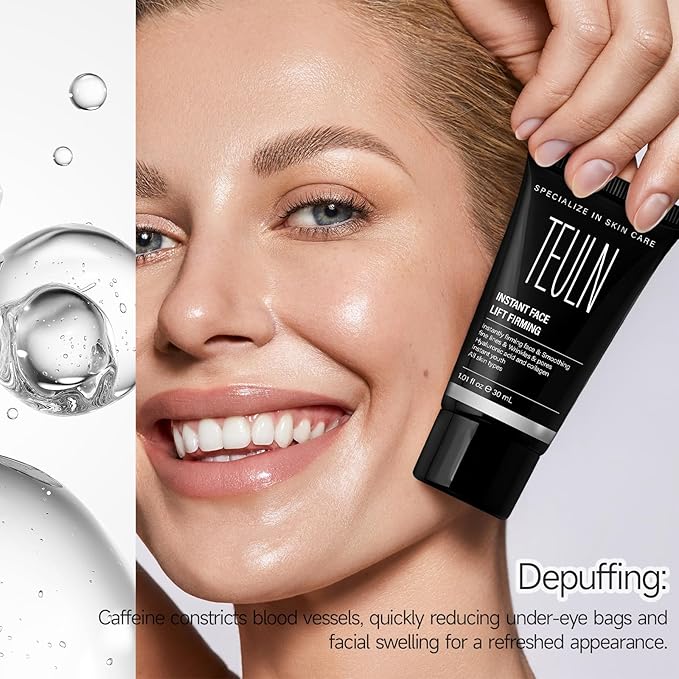 2.0 Instant Face Lift Cream,Instant Face Tightener,Smoothing Fine Lines, Deep Wrinkles and Pores ，Rapidly Improves the Look of Aged Skin 1.01oz