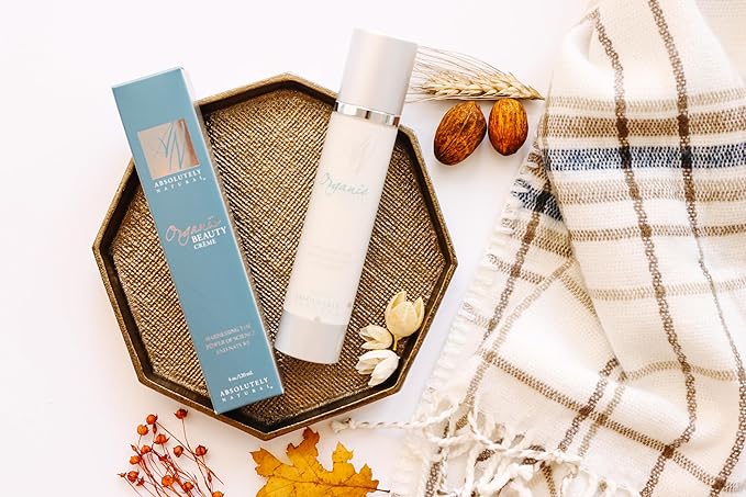 Organic Beauty Cream 4oz with Anti-Aging Antioxidants and Essential Fatty Acids Plant Based Made in USA