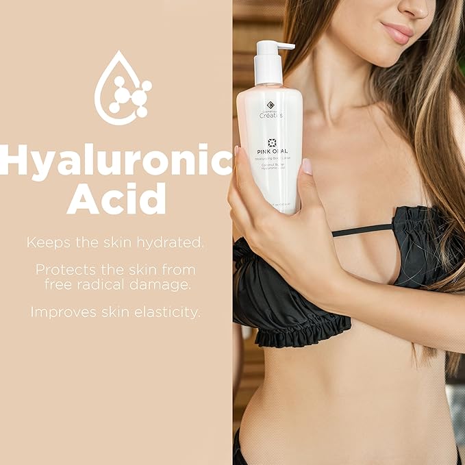 Pink Opal Moisturizing Body Lotion with Coconut Butter and Hyaluronic Acid, 8.5 fl. oz.