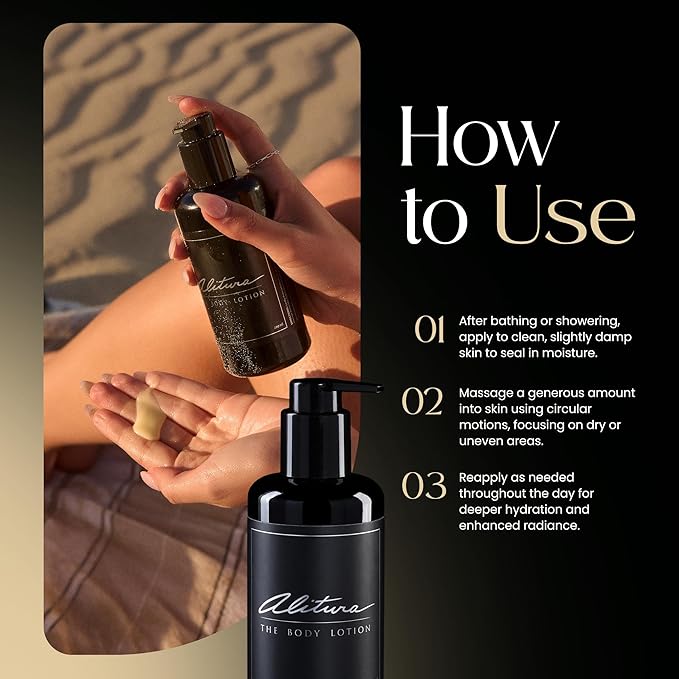 Alitura Naturals Organic Face & Body Lotion – Anti-Aging Moisturizer with Olive Oil & Acai Butter – Hydrating Cream for Dry, Sensitive & Aging Skin – For Men & Women – 200ml