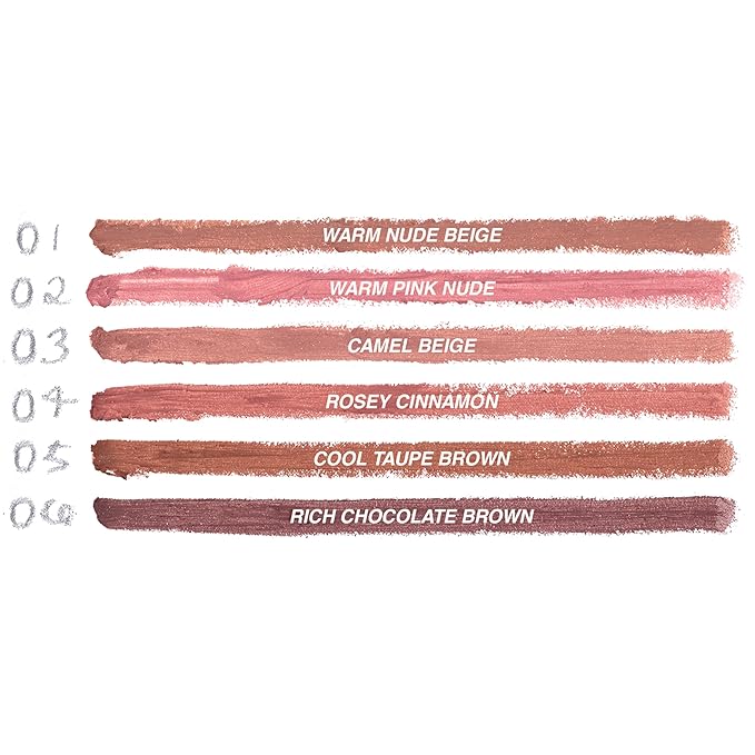 Freck Beauty MAKEOUT CLUB Nude Muse Lip Liner, Non Drying, Smooth Highly Pigmented Retractable Liner, Infused with Jojoba and Hyaluronic Acid, 01 - Warm Nude Beige