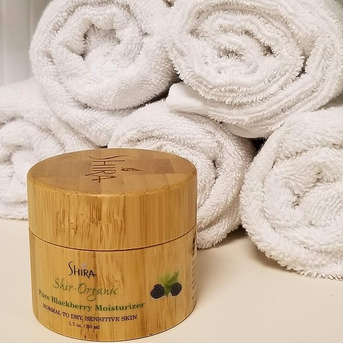 Shir-Organic Pure Blackberry Moisturizer Helps Fight Against Free Radicals Smooth Even Texture Regenerates the Skin for Normal to Dry & Sensitive Skin Type(50ml)