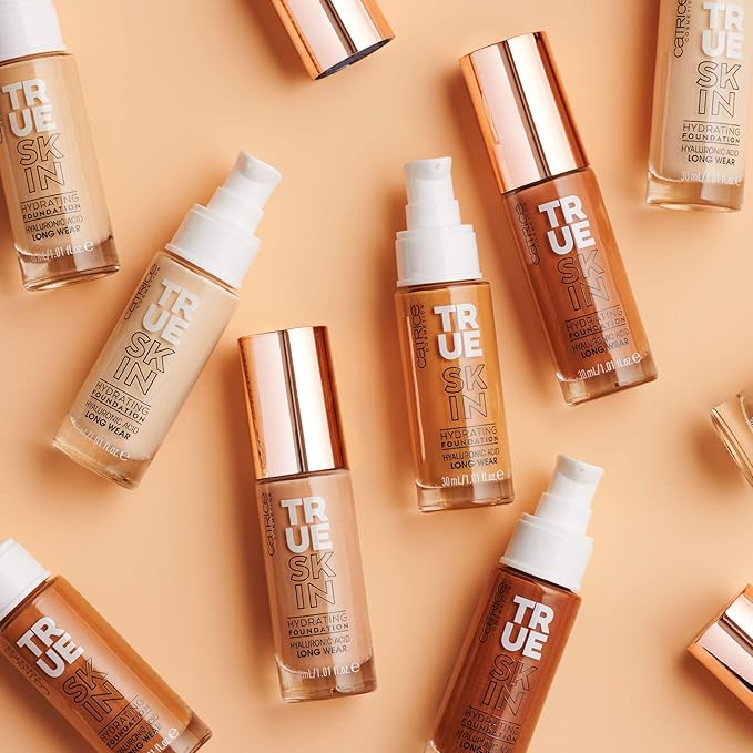 Catrice | True Skin Hydrating Foundation | Lightweight Buildable Coverage with Hyaluronic Acid and Watermelon Seed Oil | Vegan & Cruelty Free (043 | Neutral Macchiato)