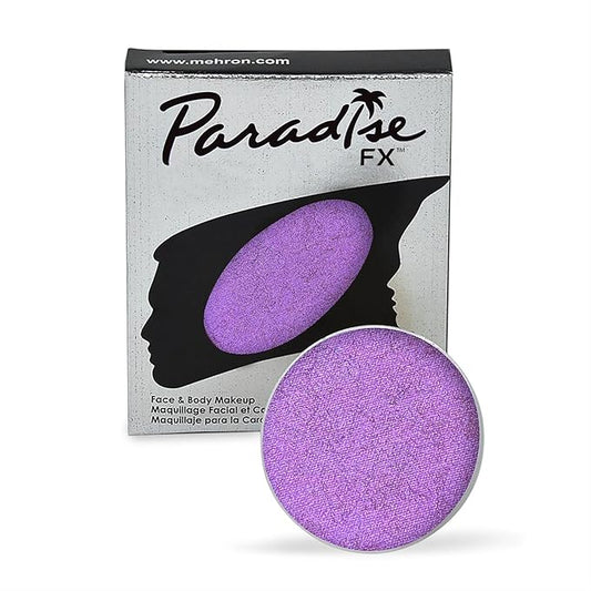 Mehron Makeup Paradise Makeup AQ Refill Size | Stage & Screen, Face & Body Painting, Cosplay, Halloween | Water Activated Face Paint, Body Paint, Cosplay Makeup .25 oz (7 ml) (Metallic Purple)