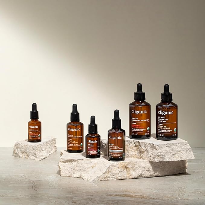 Cliganic Organic Rosehip Seed Oil for Face, 100% Pure | Natural Cold Pressed Unrefined Non-GMO | Carrier Oil for Skin, Hair & Nails (Packaging May Vary)