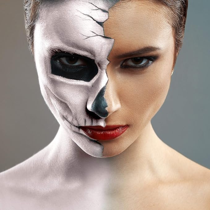 Mehron Makeup CreamBlend Stick | Face Paint, Body Paint, & Foundation Cream Makeup | Perfect for Halloween .75 oz (21 g) (Alabaster)