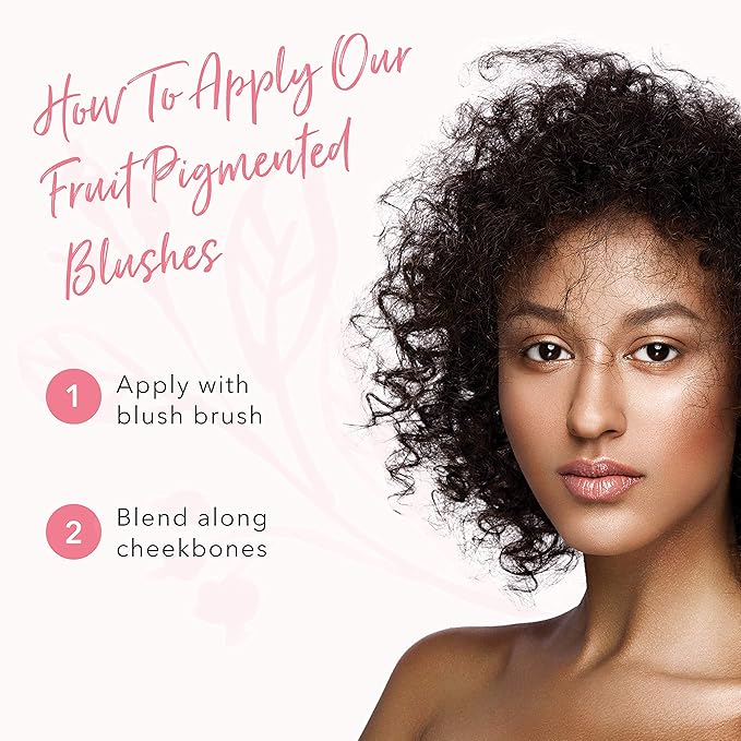 100% PURE Powder Blush (Fruit Pigmented), Peach, Soft Shimmery Finish, Nourishes Skin w/Rosehip Oil, Cocoa Butter, Natural Makeup (Neutral Peach w/Bronze) - 1.81 oz